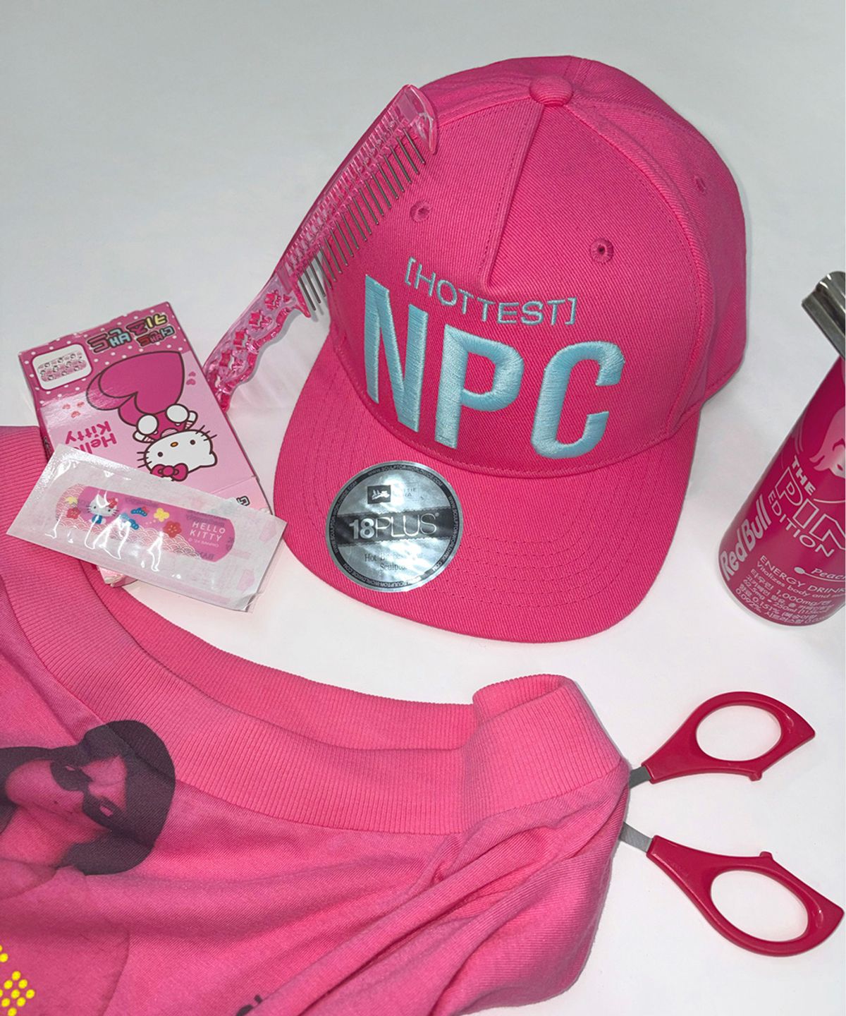 스컬프터(SCULPTOR) NPC Snapback Cap Acid Pink