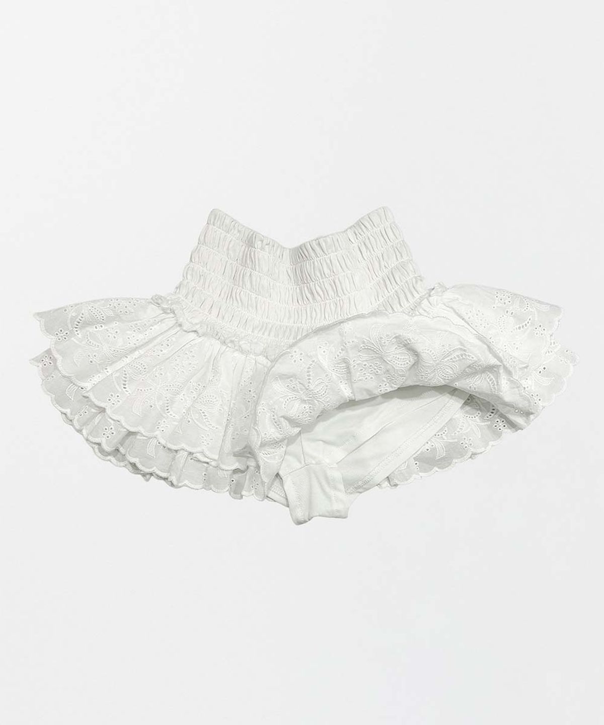 스컬프터(SCULPTOR) Eyelet Tutu Mini Skort White
