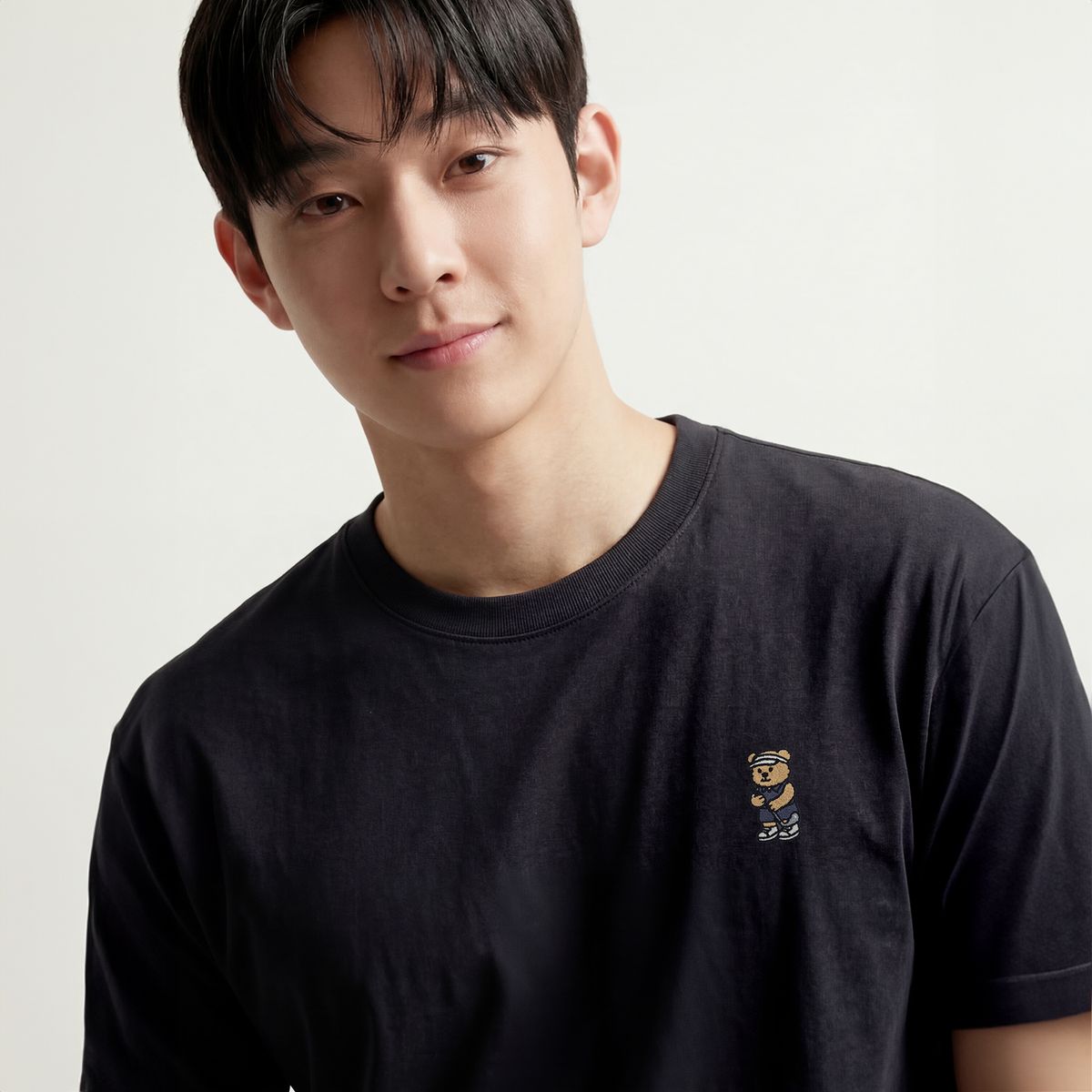 옥스타(OKSTAR) 골프 곰돌이 자수 반팔티