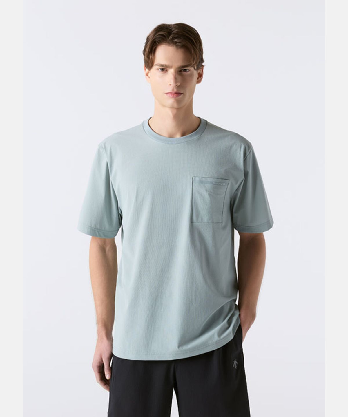 데상트(DESCENTE) 듀얼리스 에어 스트레치 우븐 반팔 티셔츠 민트 SR221DTS41