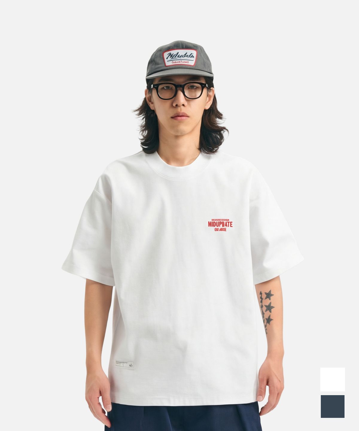 미드업데이트(MIDUPDATE) KOKIU BASE edition T shirts White