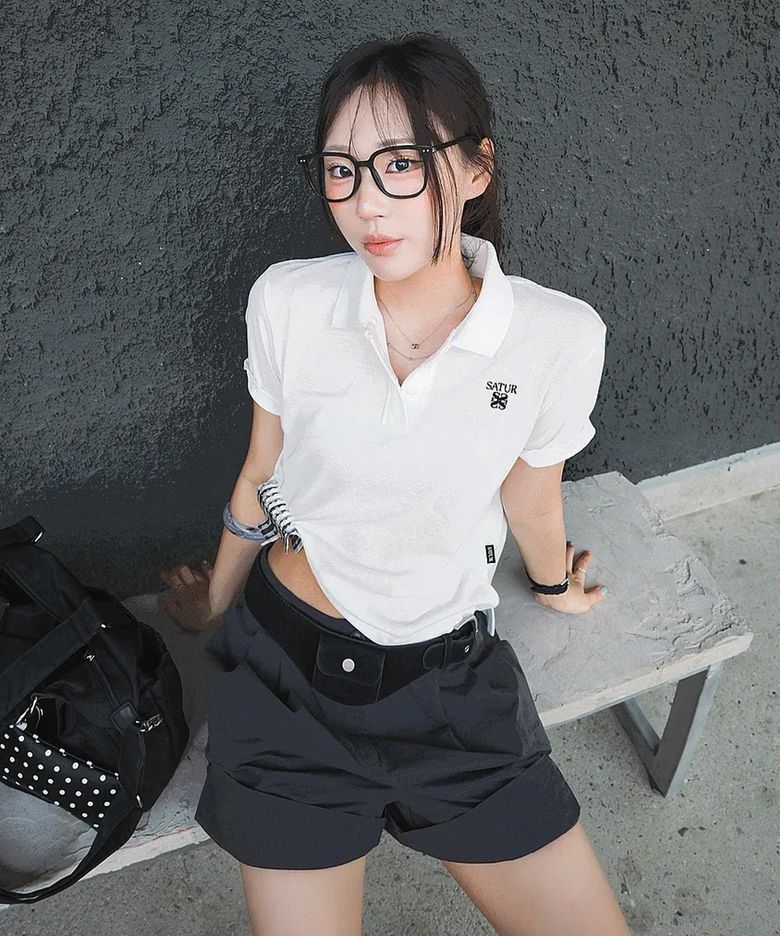 (W) 로렌 피케 폴로 반팔 티셔츠 화이트