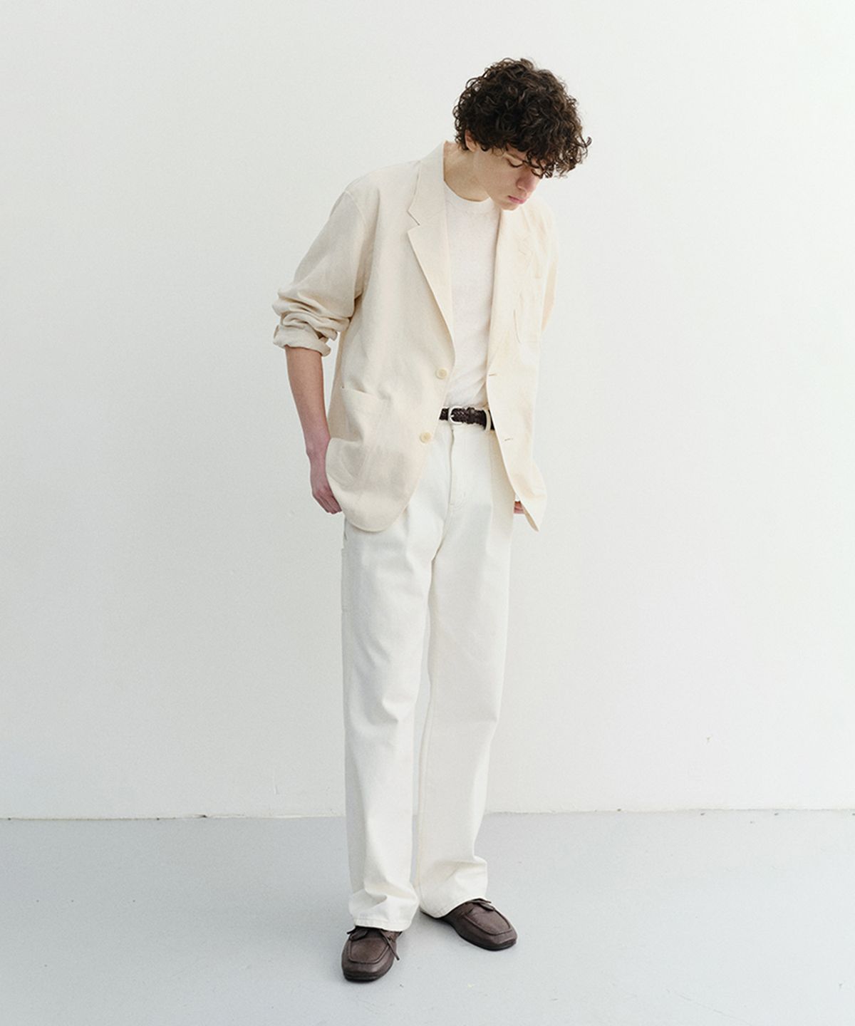 던스트 포 맨(DUNST FOR MEN) SOFT TAILORED JACKET_UNISEX_UDJA6B123_CREAM