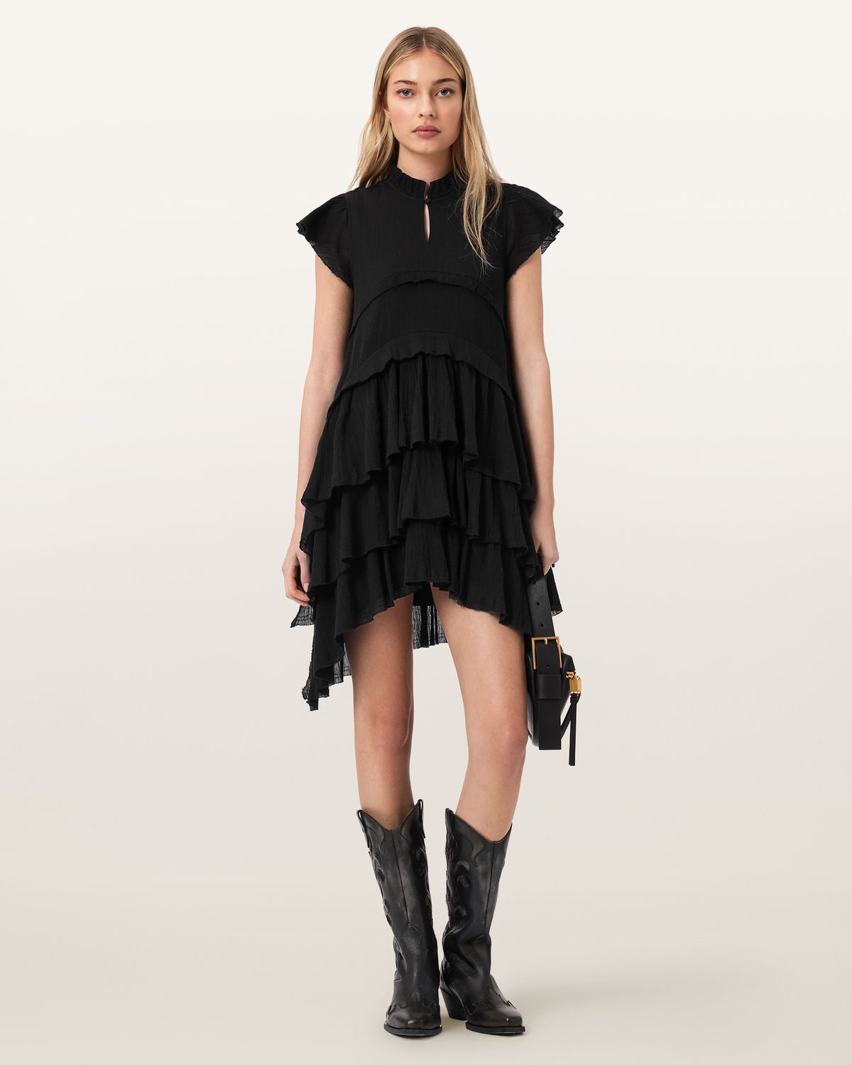 올세인츠(ALLSAINTS) 카발리 숏슬리브 미니 원피스 W220DE-5