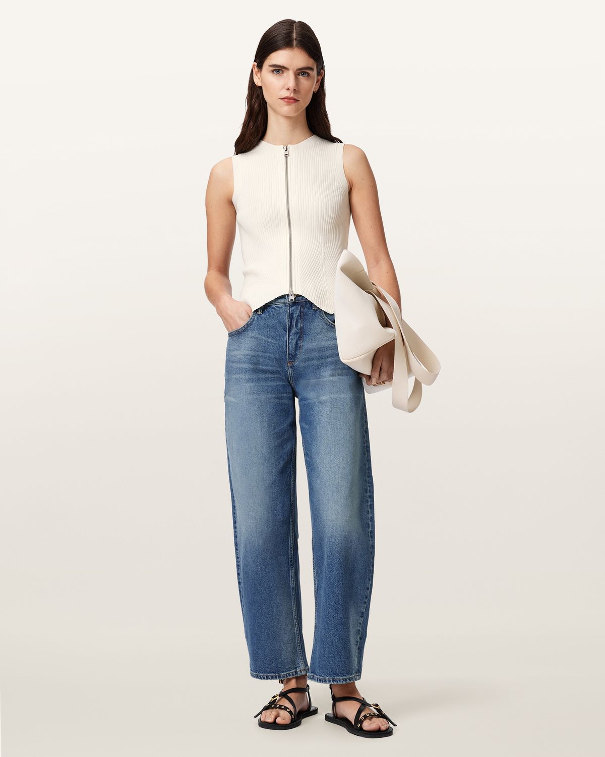 올세인츠(ALLSAINTS) 크루즈 집 웨이스트코트 W073KE-4068