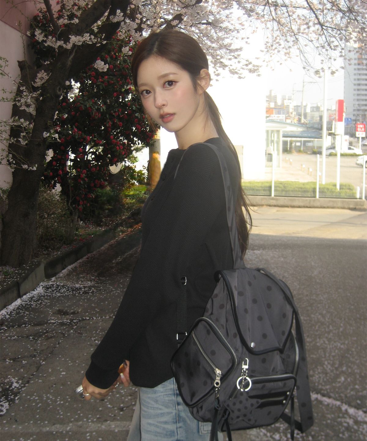 에스에스알엘(SSRL) Dot Core Mini Backpack / Charcoal Black