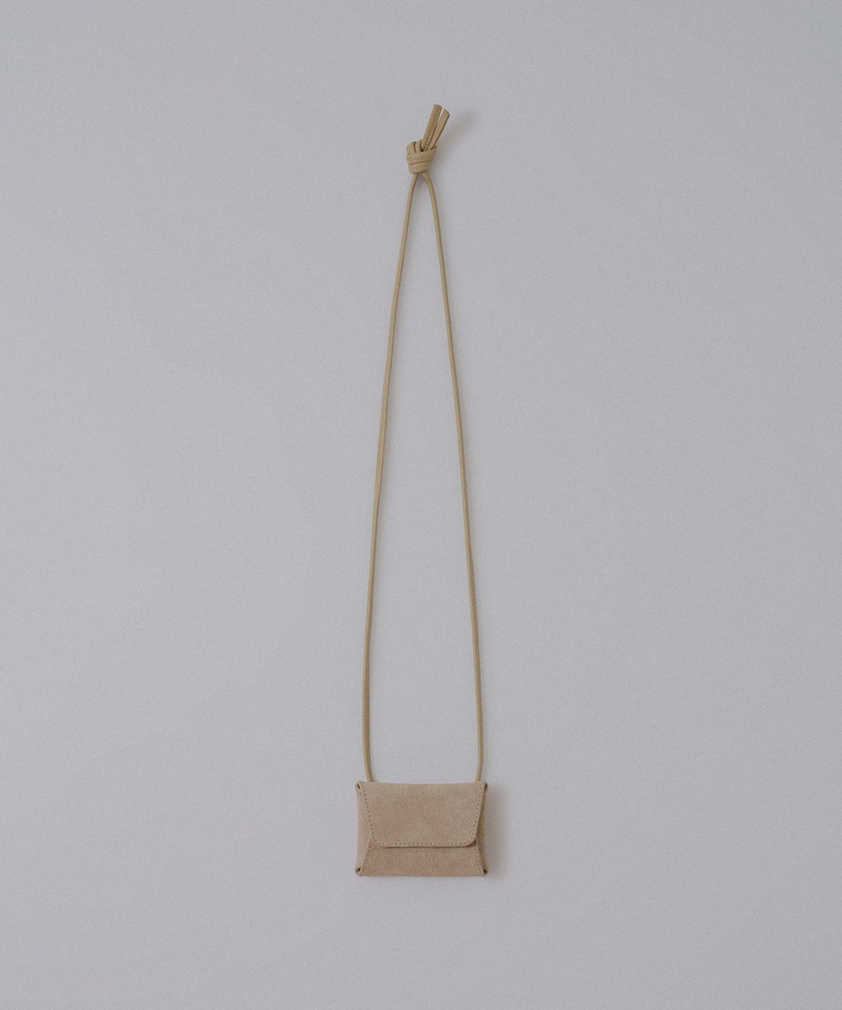 아우브아워(AUBOUR) letter mini bag (suede beige) _ from Italy