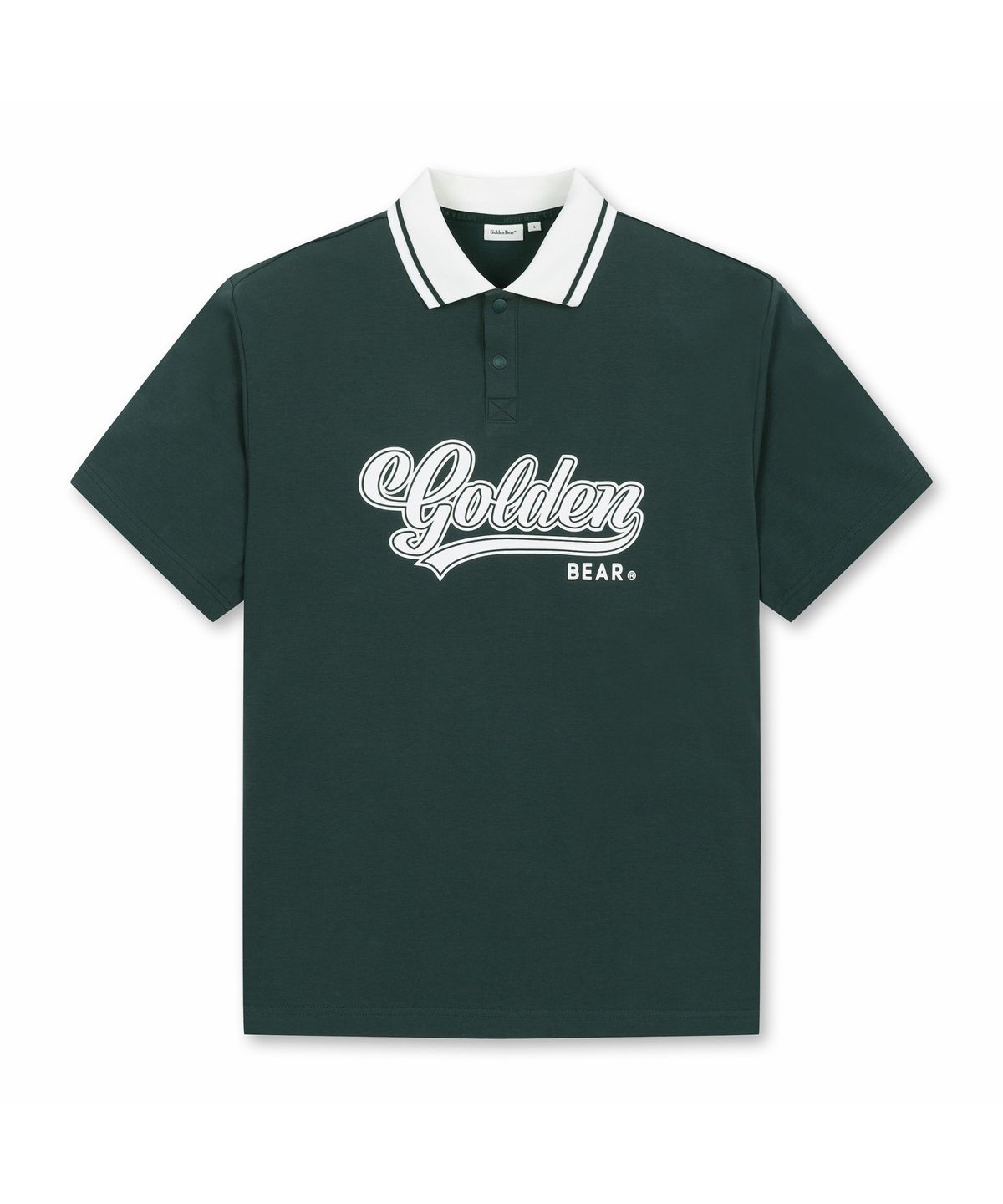 골든베어(GOLDEN BEAR) (M) Contrast Colored Collar T-shirt G4TAM26431GRX