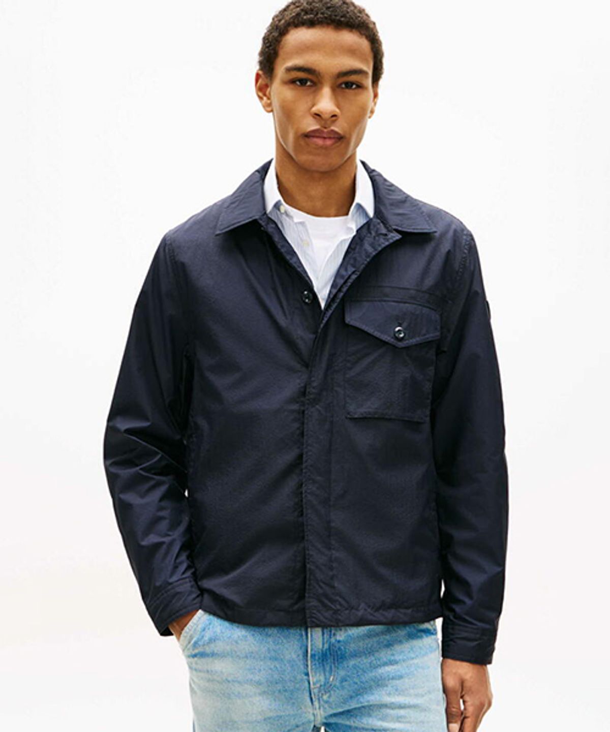타미힐피거(TOMMY HILFIGER) 엑스트라 라이트웨이트 셔츠 재킷 (T12G1WOT670MT1DW5)