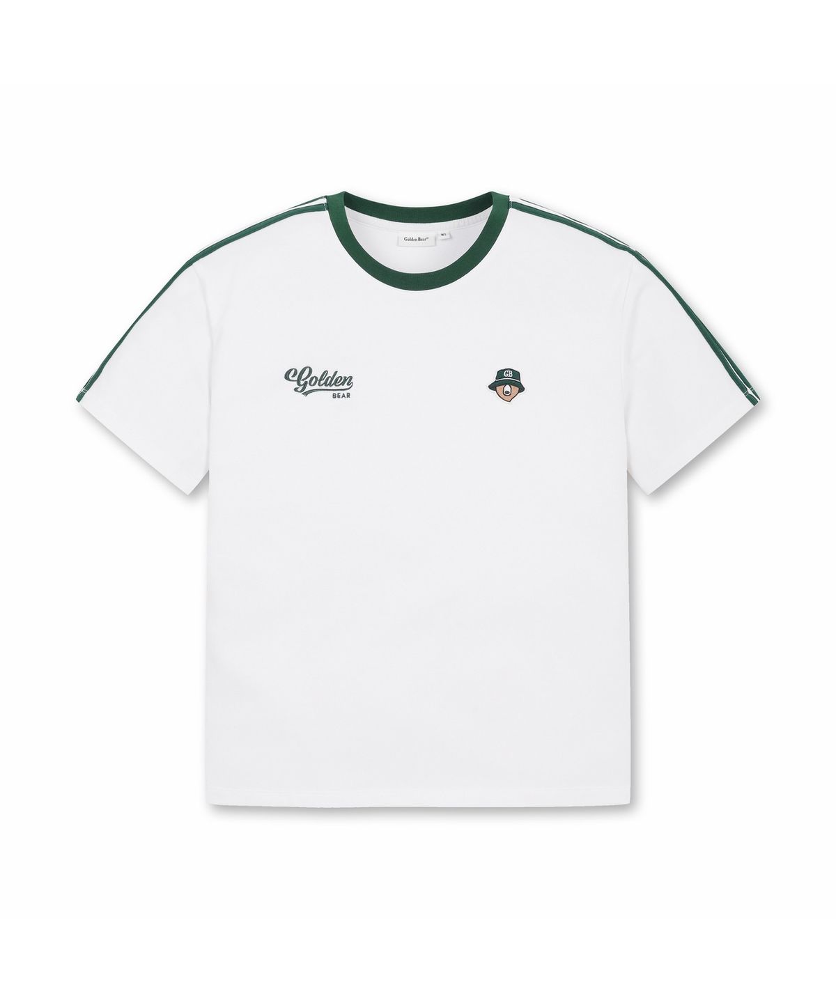 골든베어(GOLDEN BEAR) (W) Mesh Lined Sleeve T-shirt G5TAM26401IVX