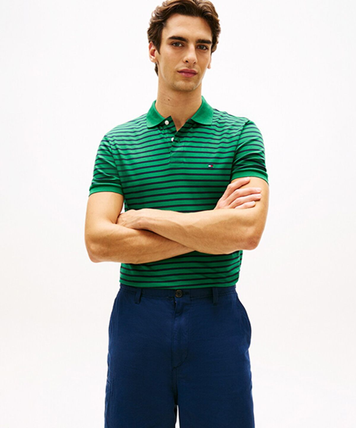 타미힐피거(TOMMY HILFIGER) 리퀴드 코튼 시즈널 폴로 셔츠 (T12G1TKT120MT10CI)