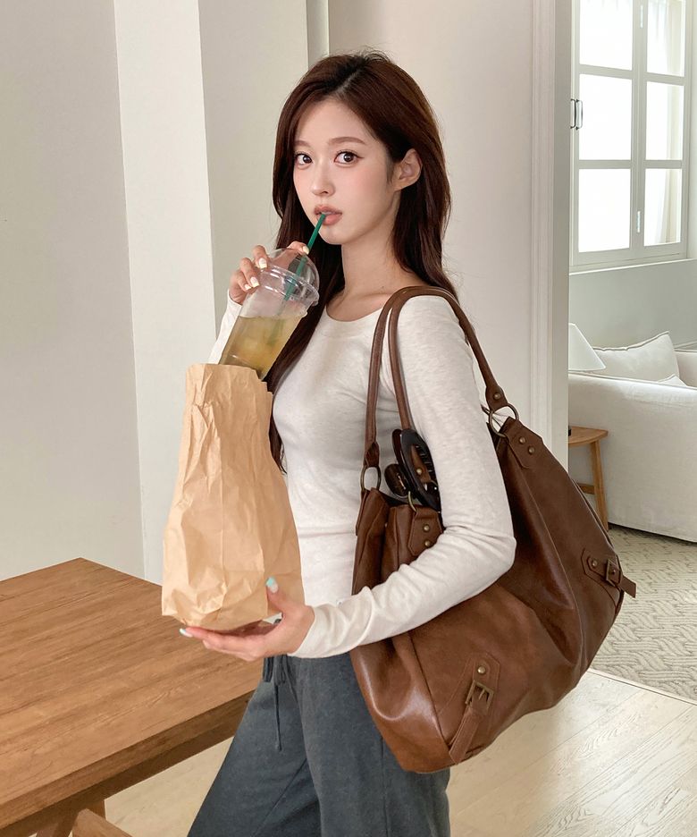 [SSRL × 현진] Western Shoulder Bag / Brown