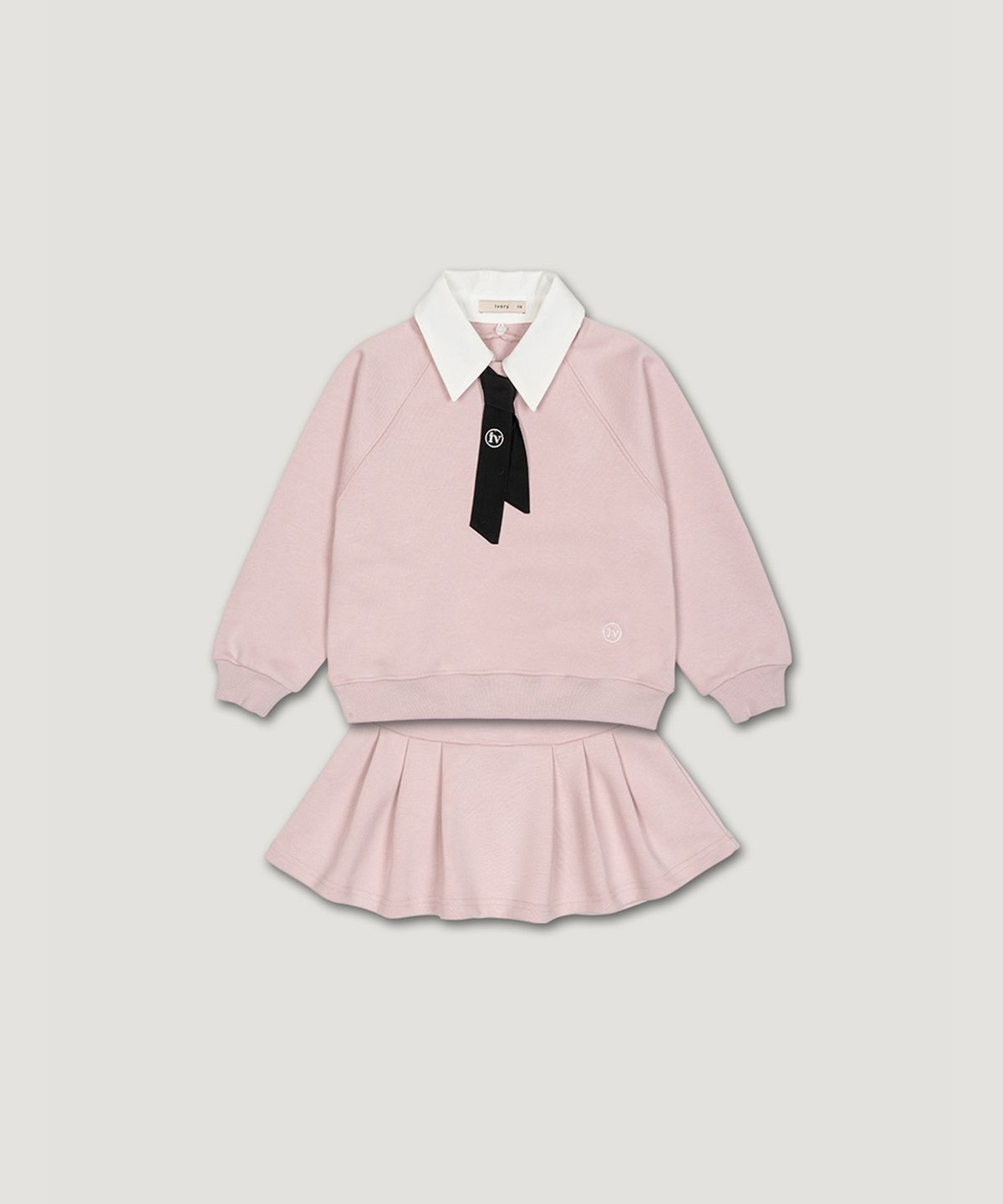 아이보리 스튜디오(IVORY STUDIO) 3Ways 스웨트셔츠 셋업/SK/Baby pink(면)