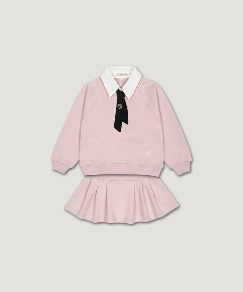 3Ways 스웨트셔츠 셋업/SK/Baby pink(면)