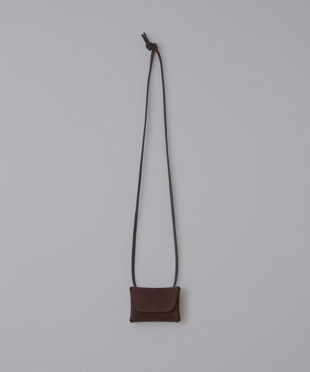 아우브아워(AUBOUR) letter mini bag (suede brown) _ from Italy