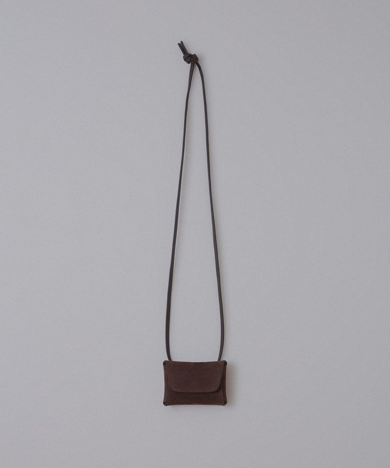 letter mini bag (suede brown) _ from Italy