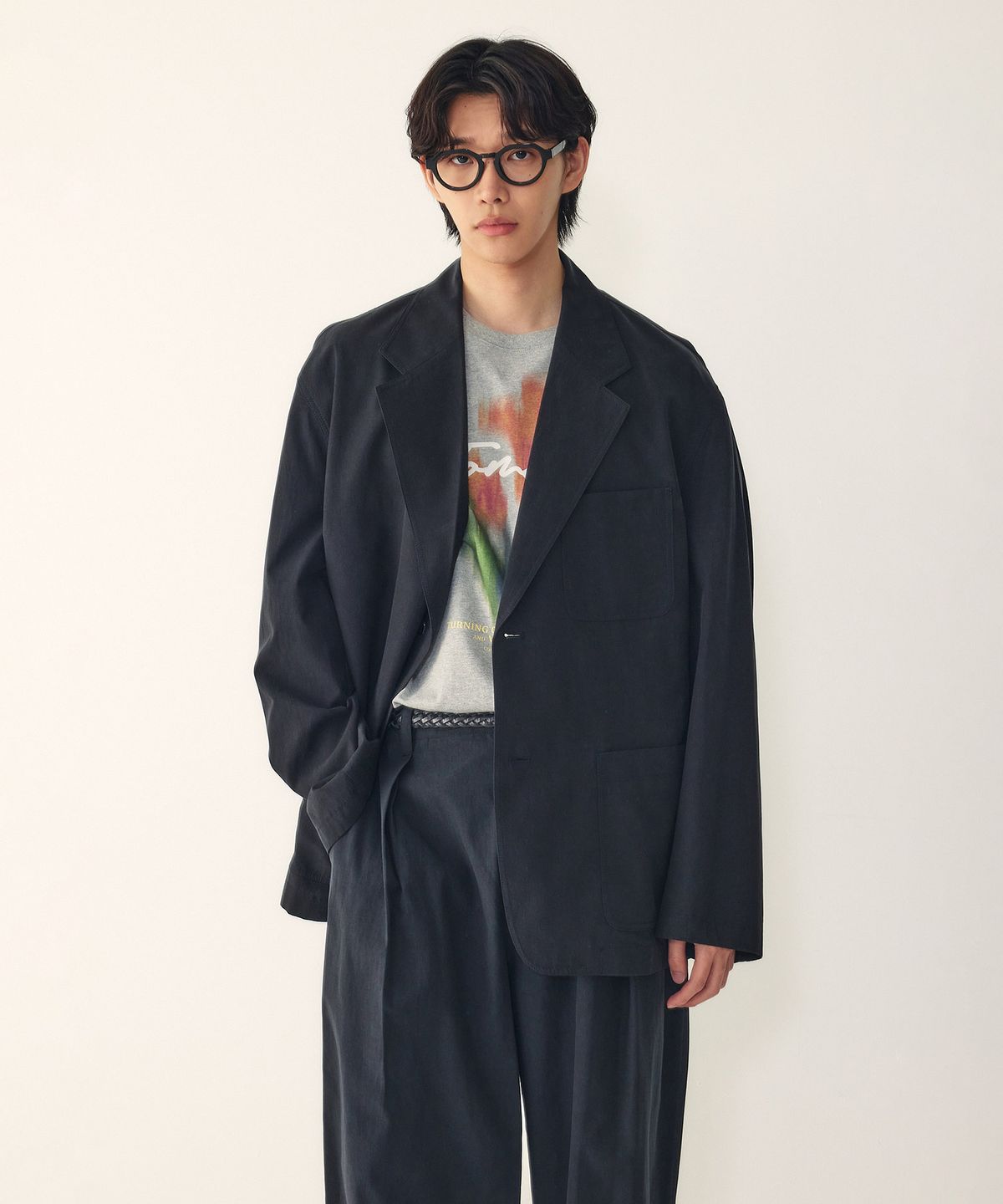 스튜디오 톰보이(STUDIO TOMBOY) [MEN] 캐주얼 오버핏 자켓_블랙 9156212191