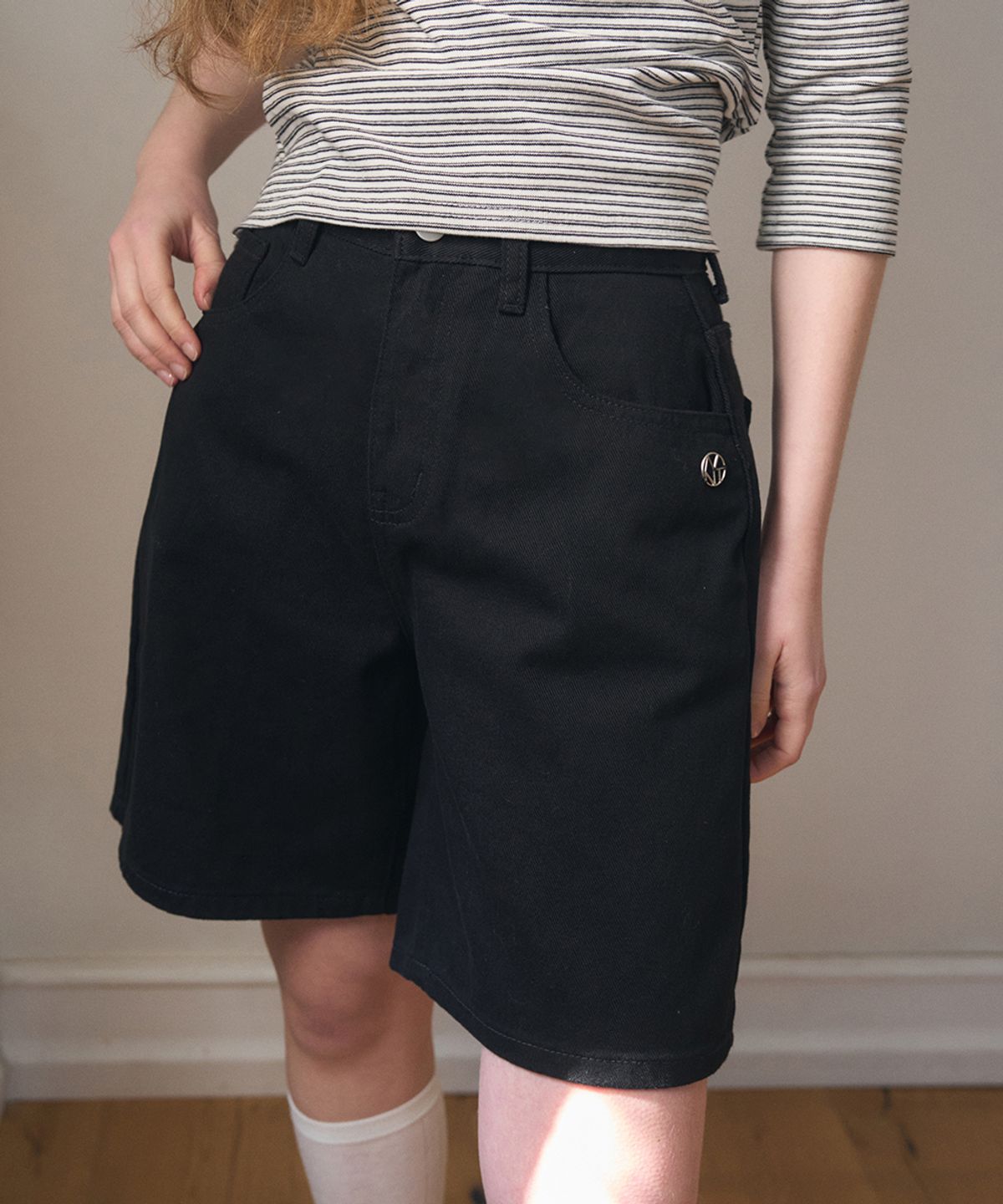 헤인트(HAINT) BASIC STANDARD EASY FIT COTTON PANTS 2COL_BLACK