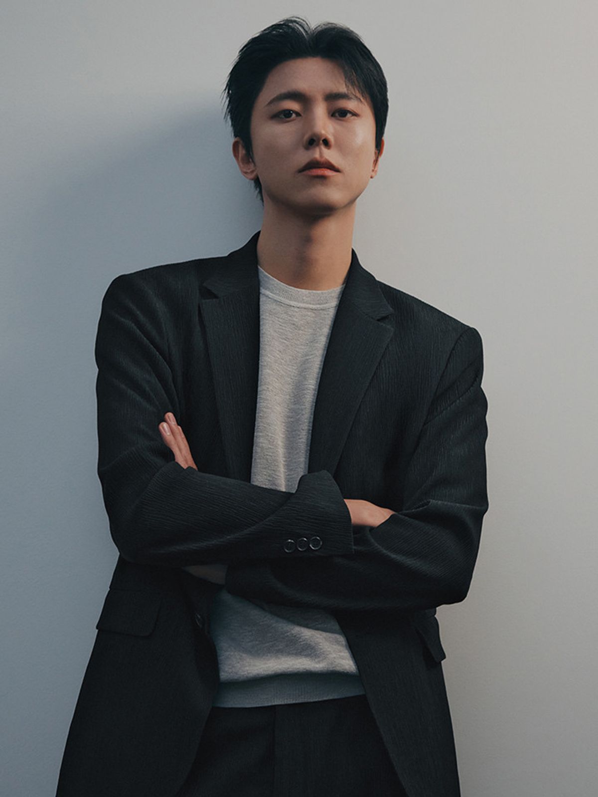지오지아(ZIOZIA) 남성 슬럽 반팔 스웨터_ABG2ER1101LBE