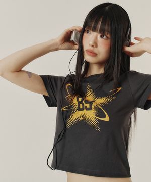 STAR NUMBER 85 CROP T-SHIRT