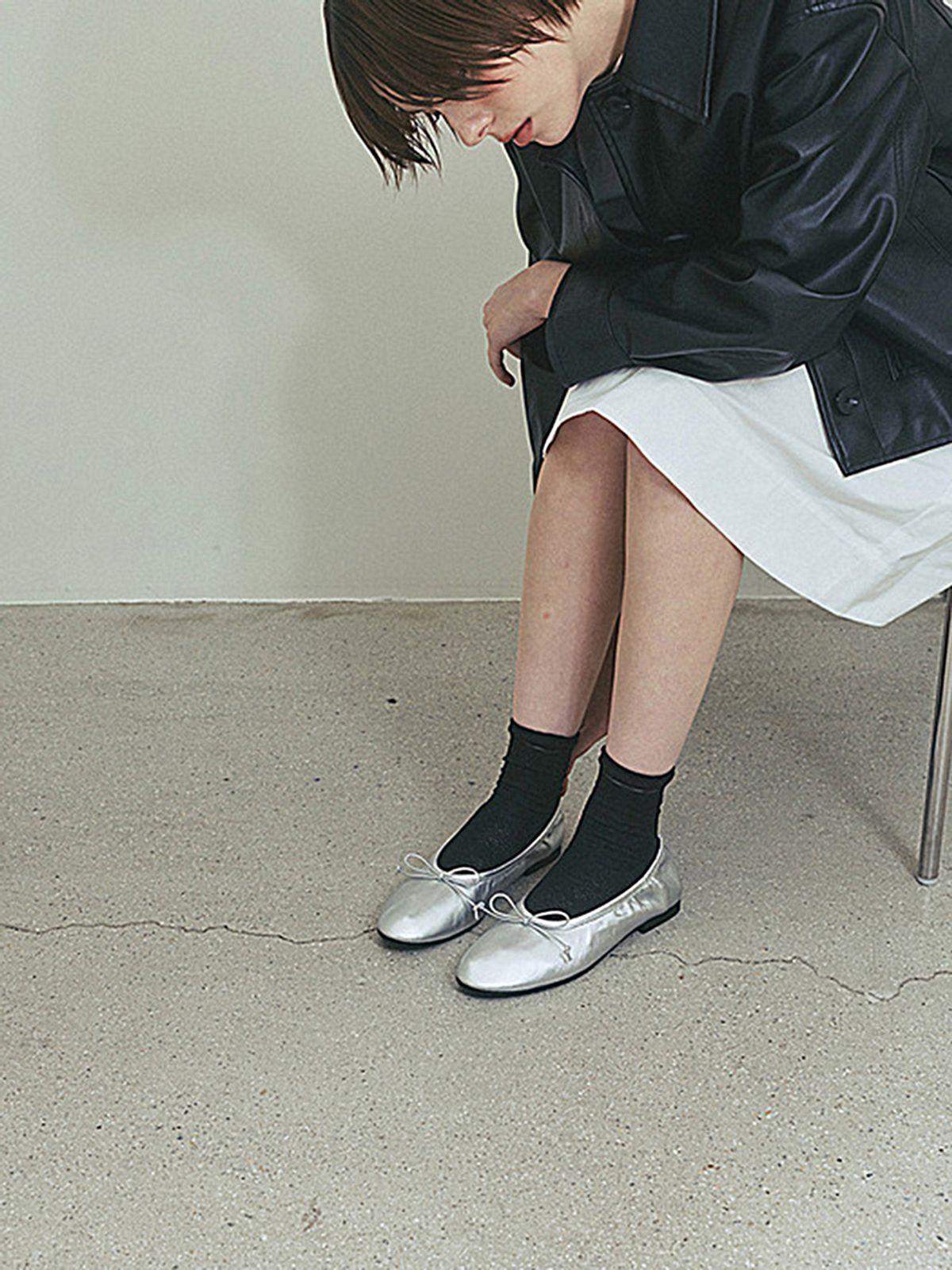 모이지(MOIJI) EO2505 Shirring Flats(2color)