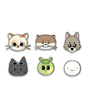 쁘넥도 메탈 핀뱃지