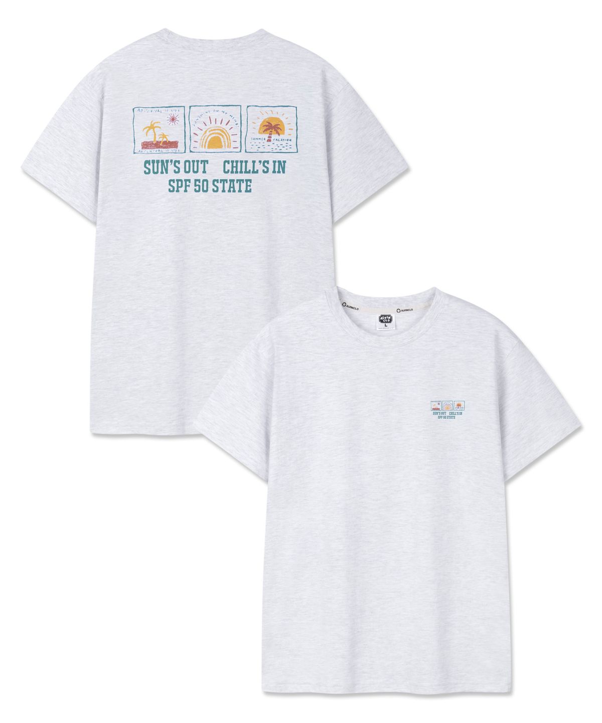 앨빈클로(ALVINCLO) SUNBUM 반팔티셔츠 AST3601 (4COLOR)