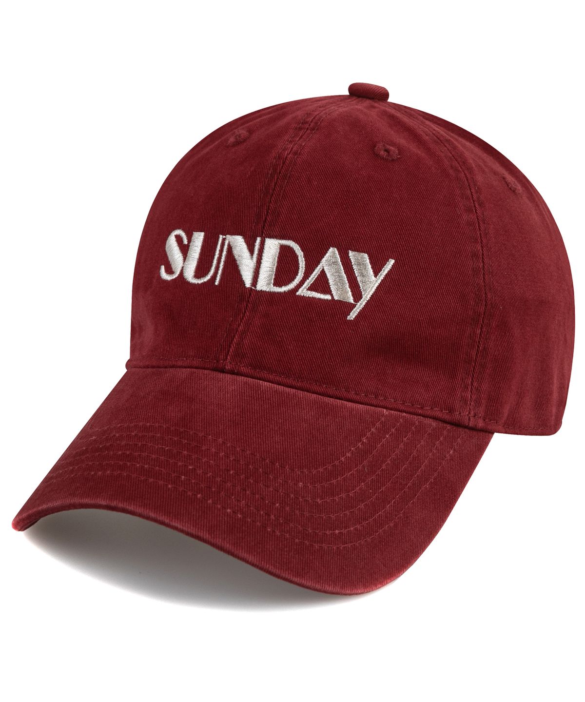 윅(WICK) SUNDAY 카치온 볼캡-레드와인