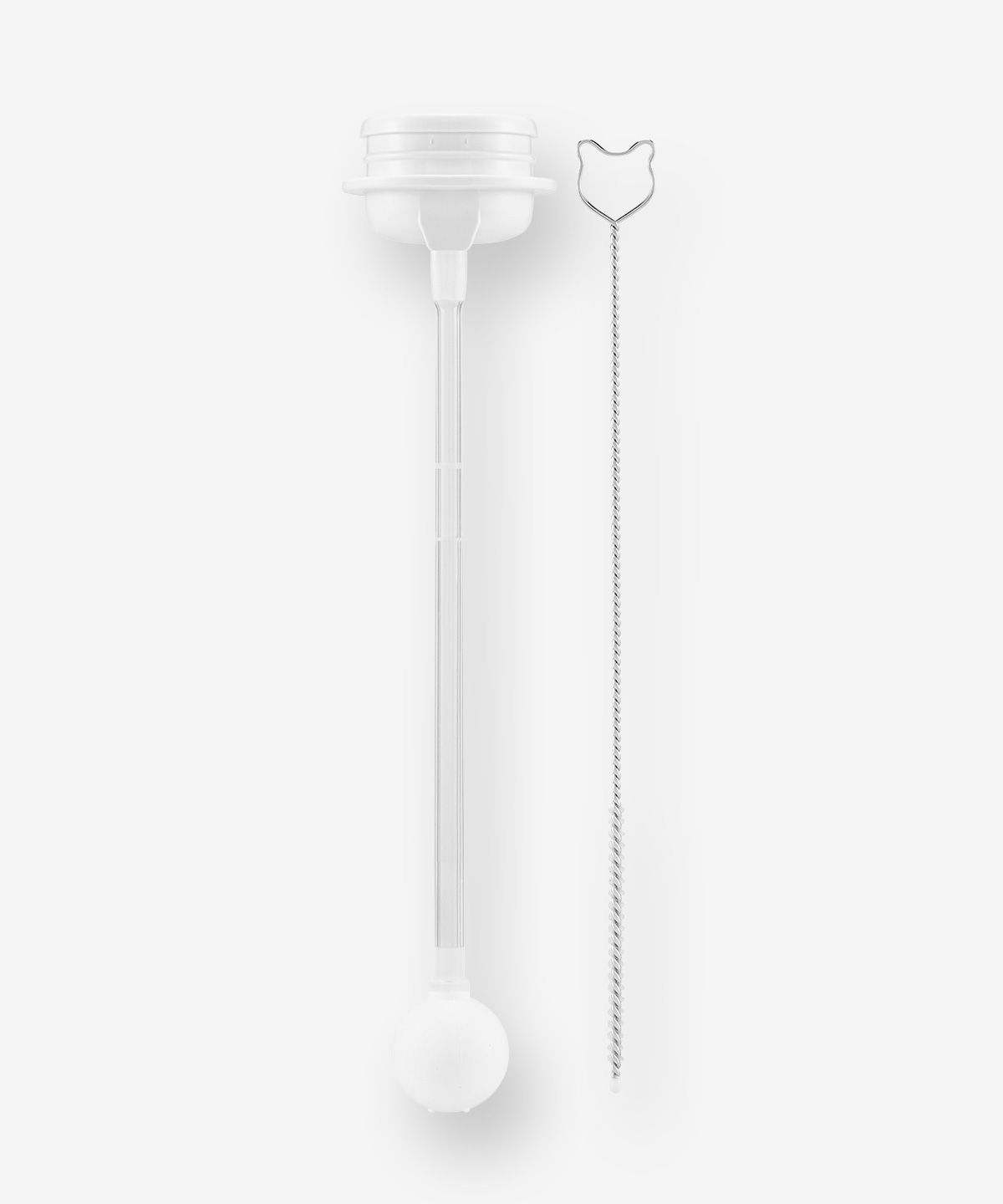 더블하트(DOUBLEHEART) 이유실감 추 빨대&브러시 세트 330ml 2개입