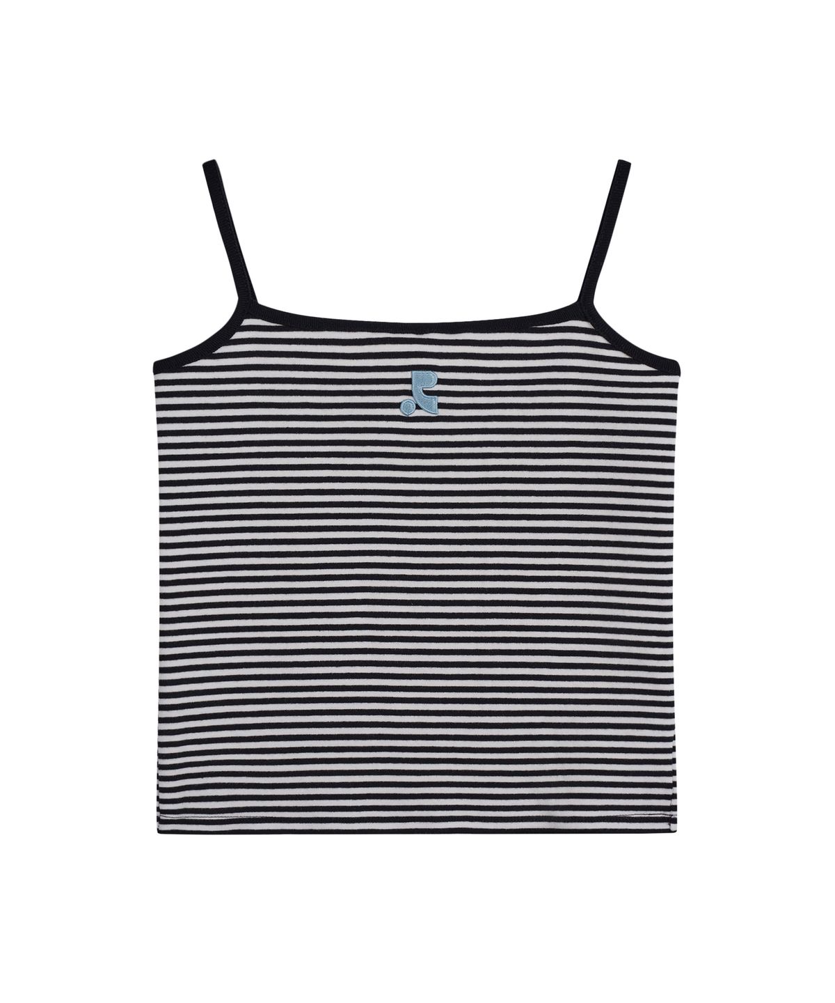 레스트앤레크레이션(REST&RECREATION) STRIPE LOGO SLEEVELESS - BLACK
