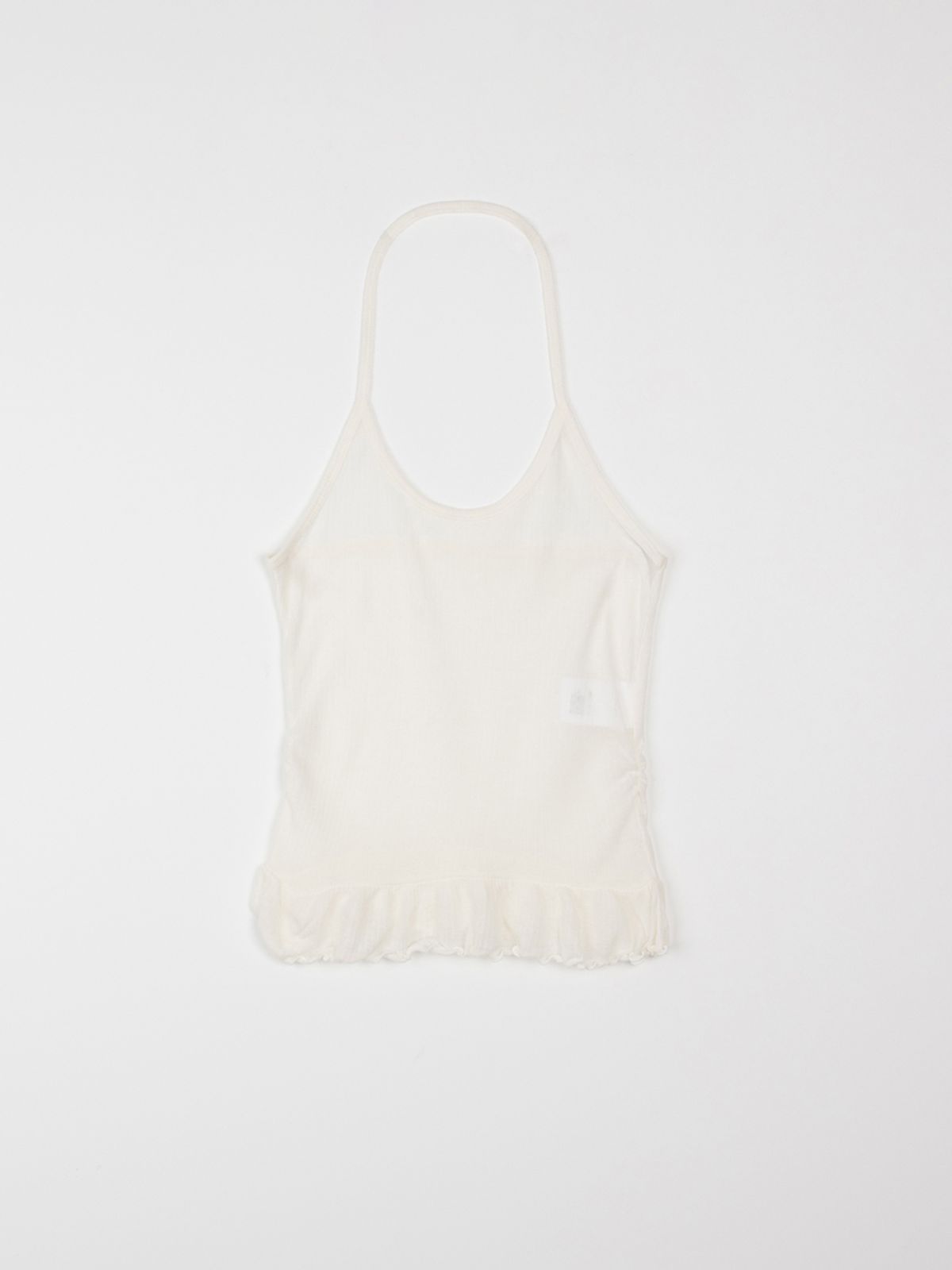 플라드주르(PLATDUJOUR) Halter neck sleeveless (Ivory)