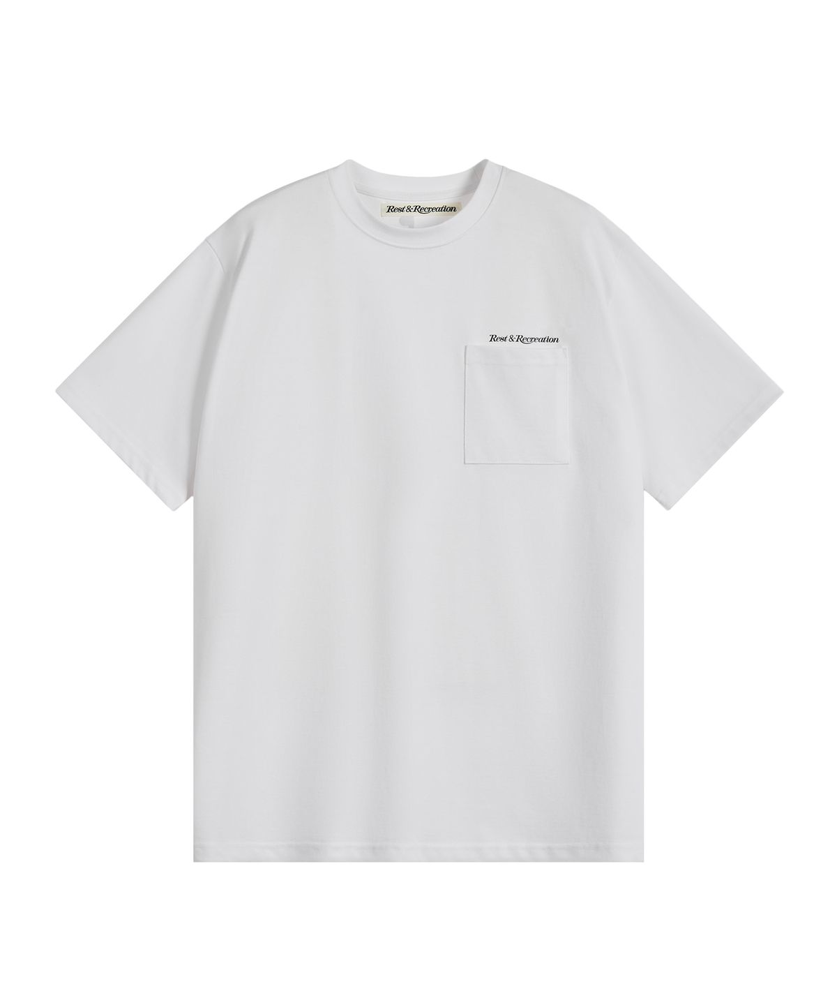 레스트앤레크레이션(REST&RECREATION) OVERSIZED POCKET T-SHIRT - WHITE