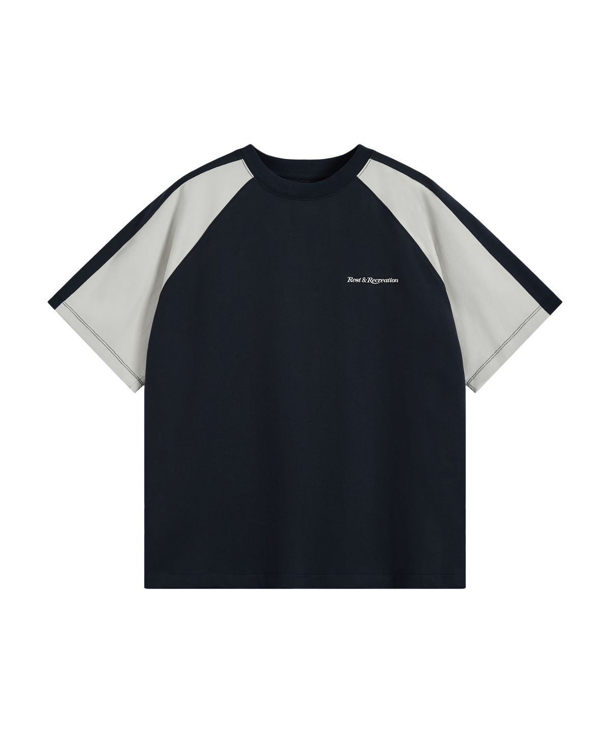 레스트앤레크레이션(REST&RECREATION) COLORATION RAGLAN T-SHIRT - NAVY
