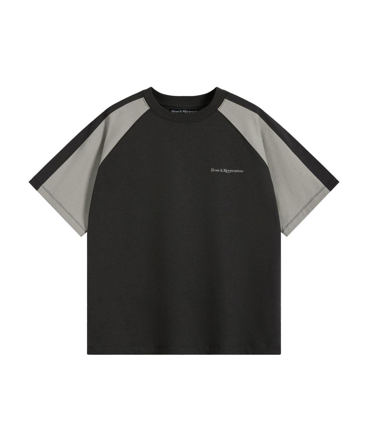 레스트앤레크레이션(REST&RECREATION) COLORATION RAGLAN T-SHIRT - CHARCOAL