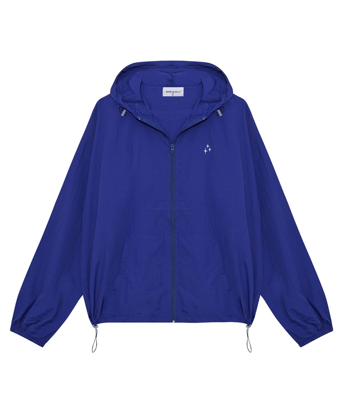 누프에블루(NEUFETBLEU) NEB windbreaker hoody jacket (cobalt blue)