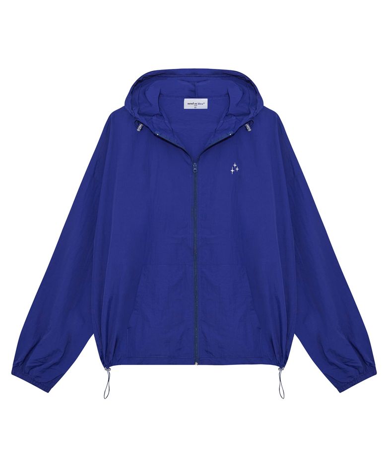 NEB windbreaker hoody jacket (cobalt blue)