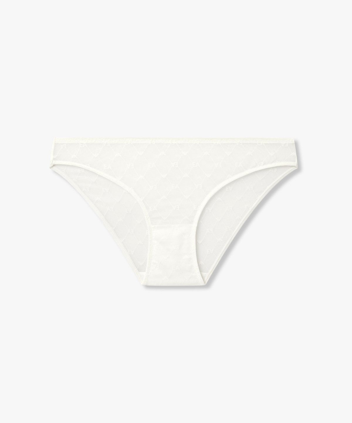 엠포리오 아르마니 언더웨어(EMPORIO ARMANI UNDERWEAR) 여성 EA로고 패턴 메쉬 브리프_화이트 0826111525