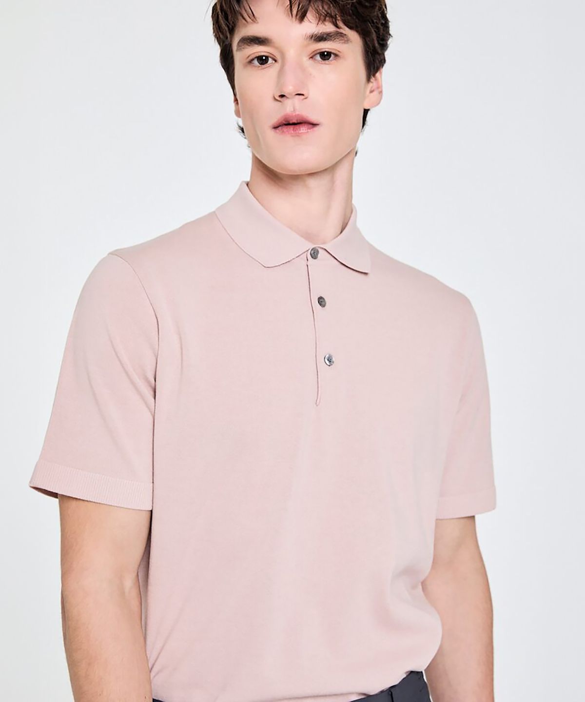 GLXY (갤럭시 라이프스타일)(GLXY (GALAXY LIFESTYLE)) GLXY [갤럭시라이프스타일][三無衣服] 6M 폴로 넥 스웨터  라이트 핑크