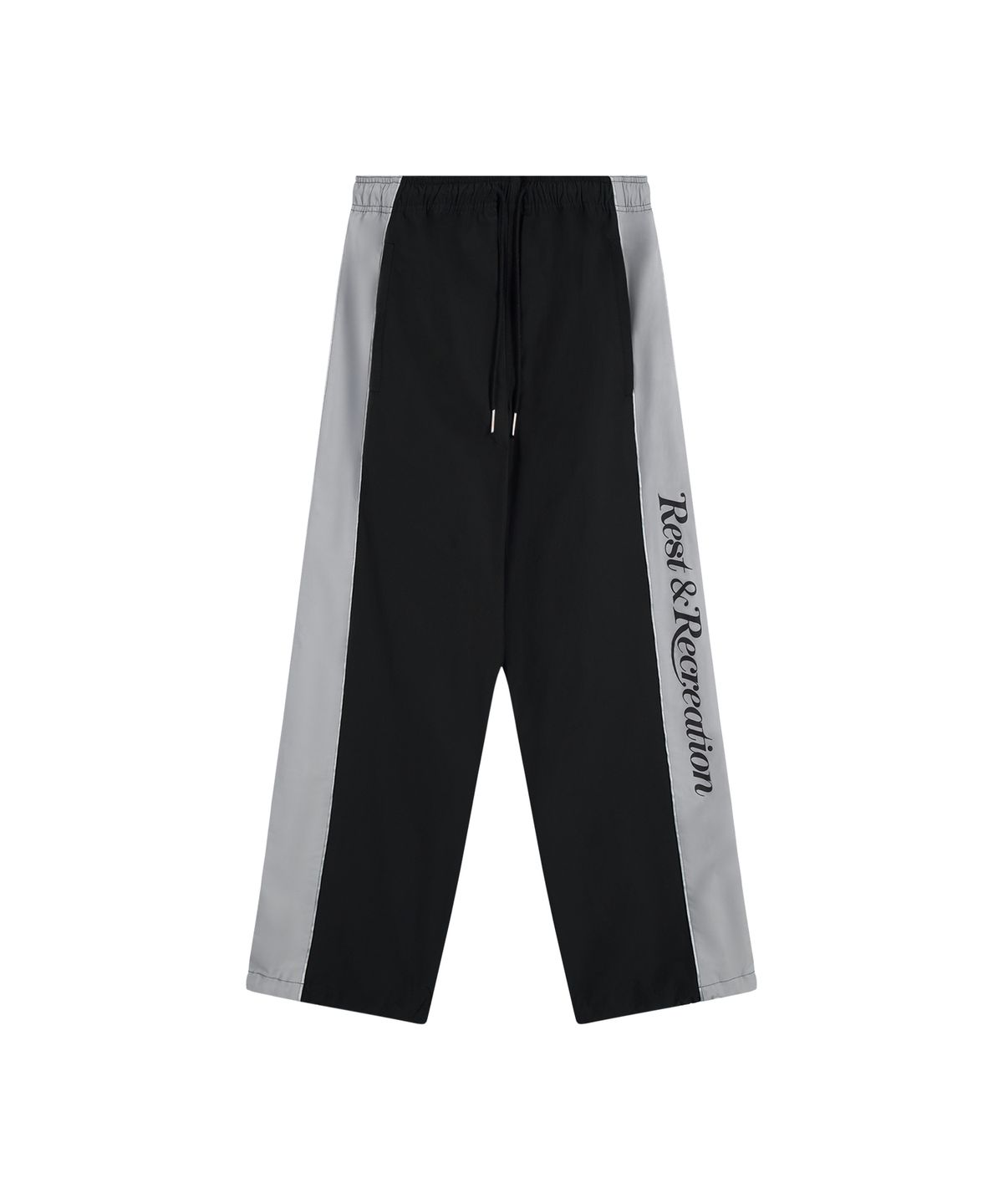 레스트앤레크레이션(REST&RECREATION) NYLON TRACK PANTS - BLACK