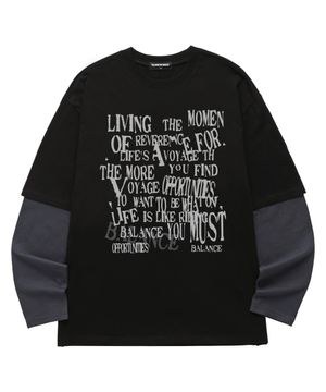 레이어드 BALANCE 롱슬리브 (VVLL0227) 블랙/차콜