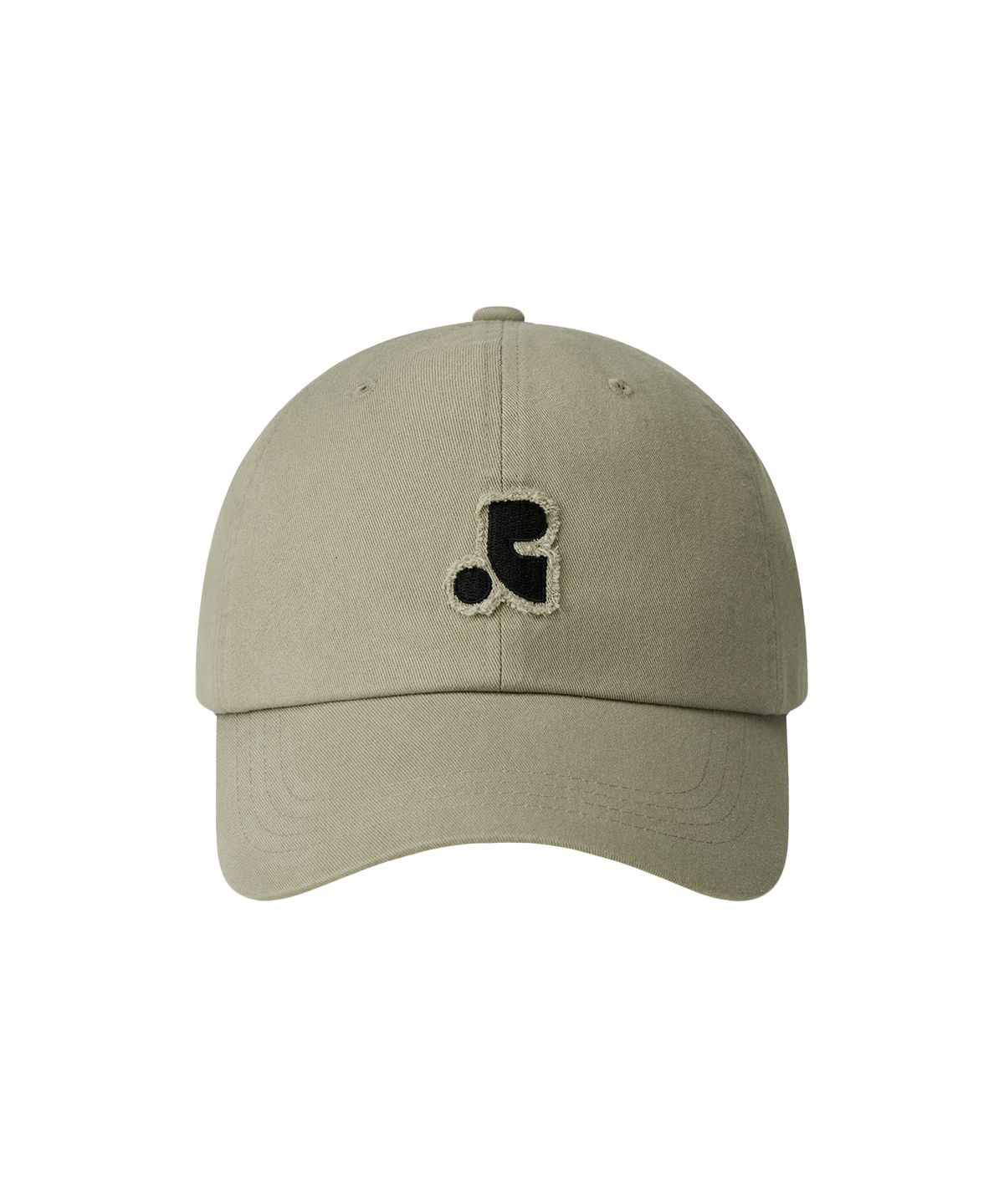 레스트앤레크레이션(REST&RECREATION) RAW-EDGE LOGO CAP - BEIGE