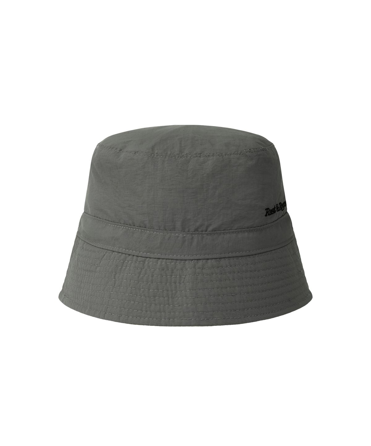 레스트앤레크레이션(REST&RECREATION) REVERSIBLE NYLON BUCKET HAT - GREY