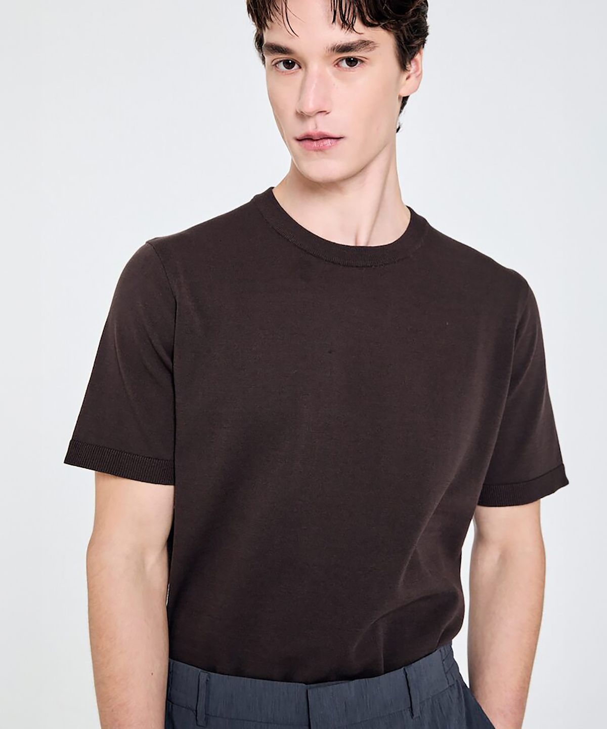 GLXY (갤럭시 라이프스타일)(GLXY (GALAXY LIFESTYLE)) GLXY [갤럭시라이프스타일][三無衣服] 365D 티셔츠  브라운