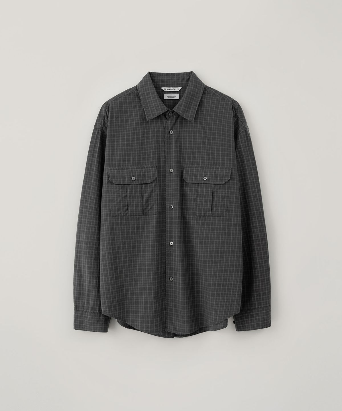 블랭크룸(BLANKROOM) 마렌 셔츠_CHARCOAL CHECKED