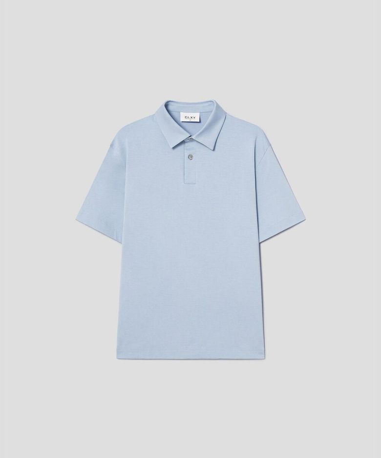 GLXY [갤럭시라이프스타일][三無衣服] COOLAIR 폴로 티셔츠  스카이 블루