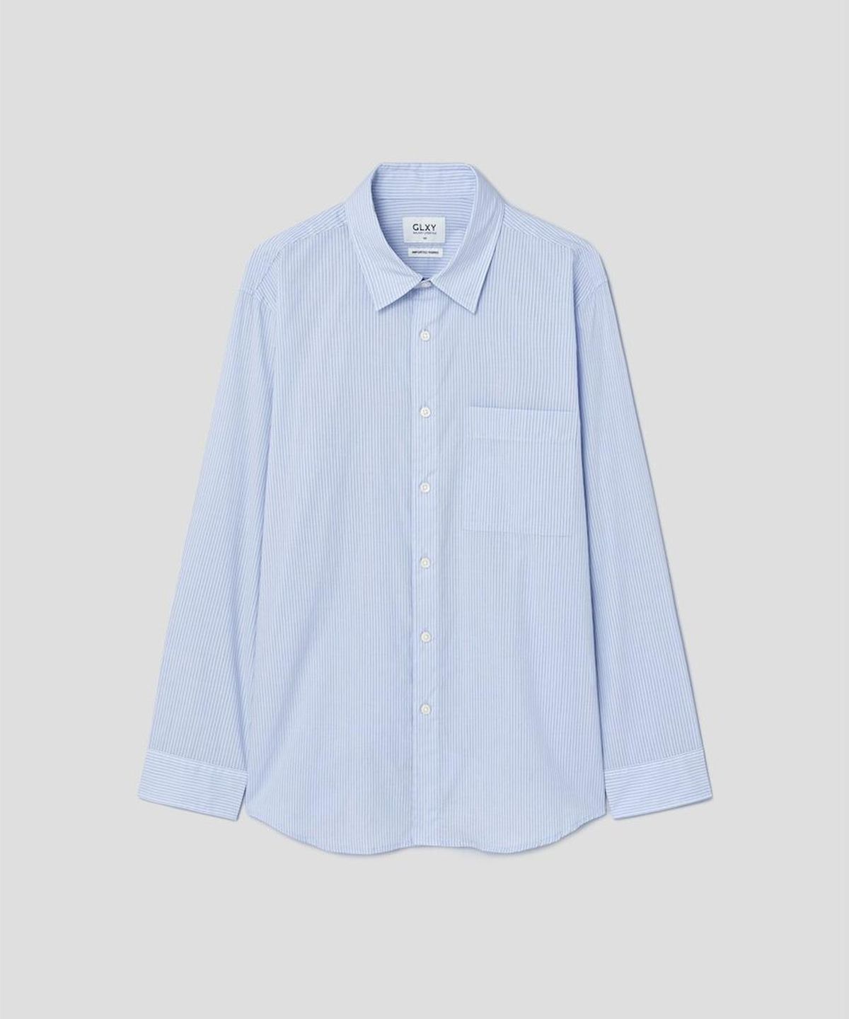 GLXY (갤럭시 라이프스타일)(GLXY (GALAXY LIFESTYLE)) GLXY [갤럭시라이프스타일][三無衣服] 커뮤터 삭스 스트라이프 셔츠  스카이 블루