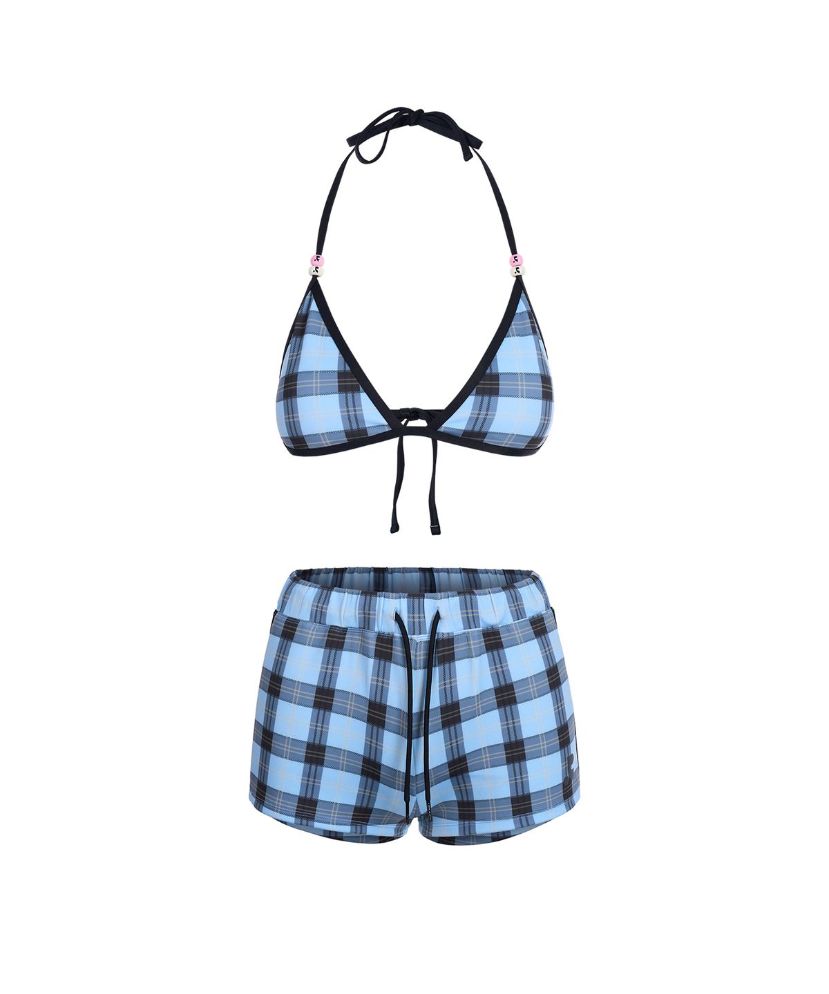 레스트앤레크레이션(REST&RECREATION) RR LOGO CHARM BIKINI - SKY BLUE