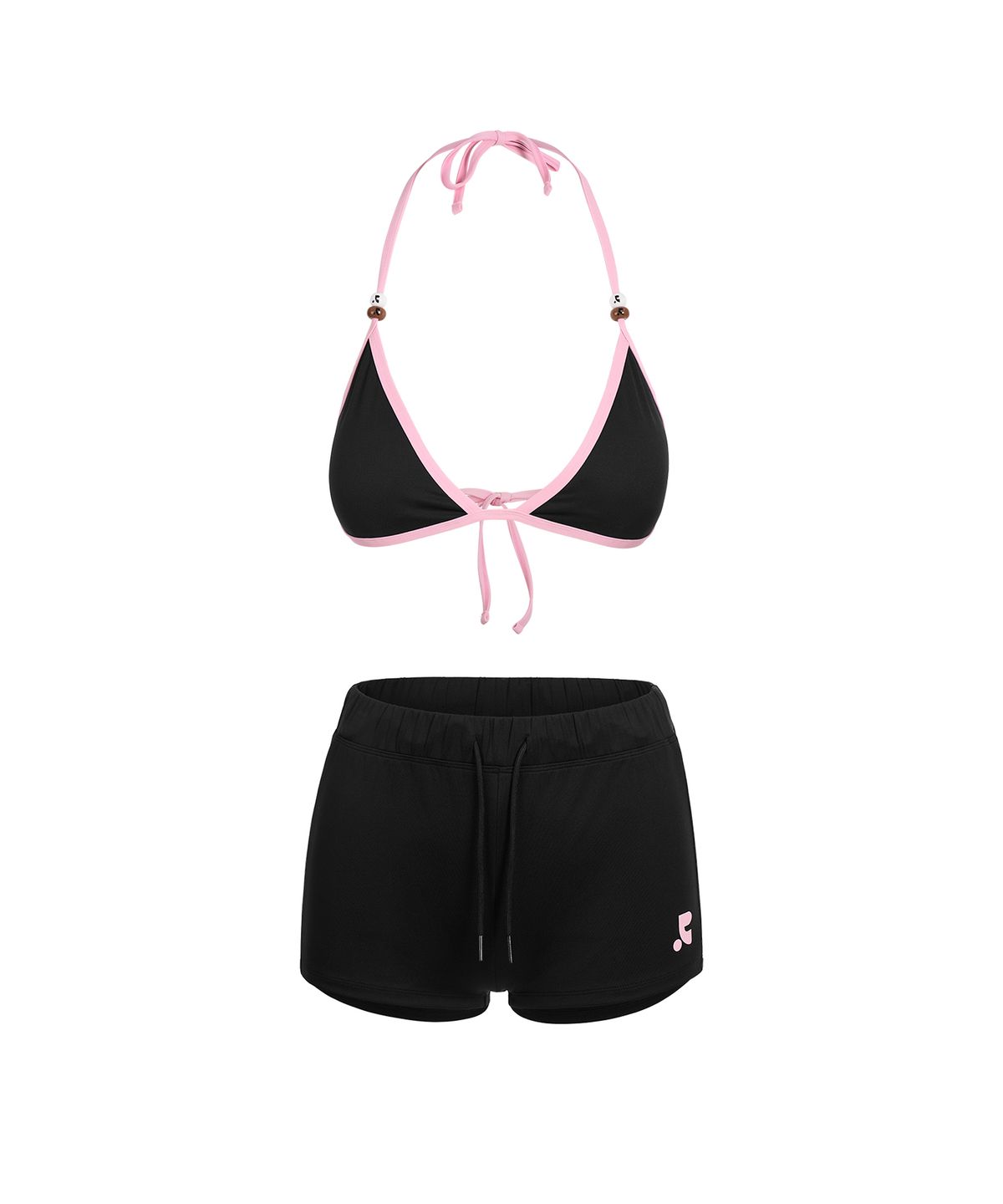레스트앤레크레이션(REST&RECREATION) RR LOGO CHARM BIKINI - BLACK