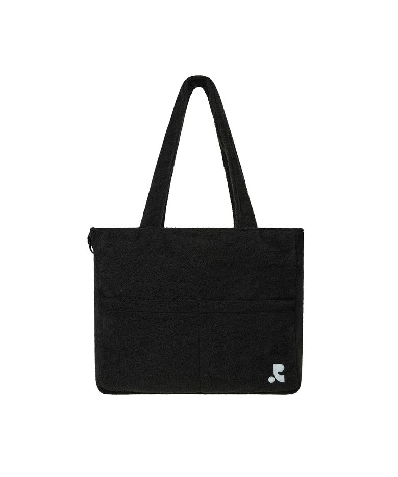 TERRY BEACH BAG - BLACK