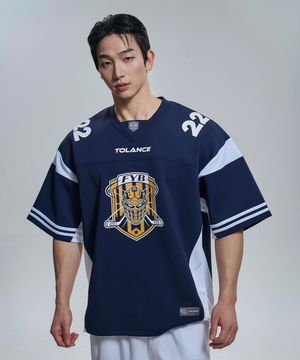 하드 컨텍트 하키 숏 슬리브 - Navy